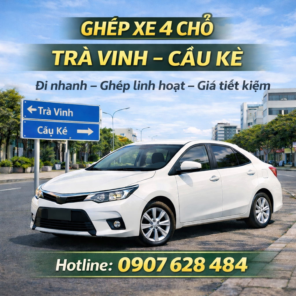 taxi cầu kè trà vinh