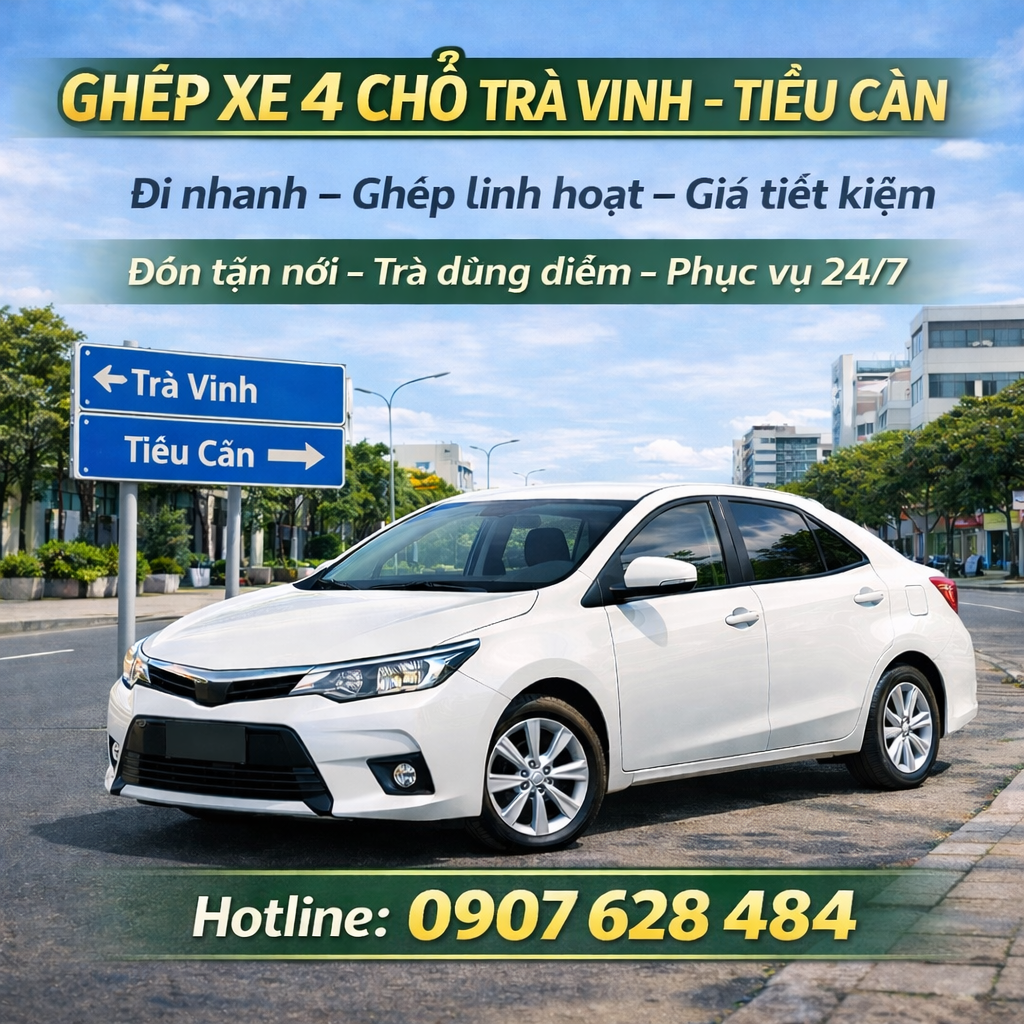 taxi tiểu cần trà vinh